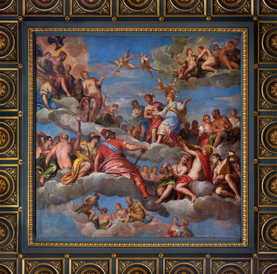 Studio of Paolo Veronese - The Coronation of Hebe, 1580-1589
