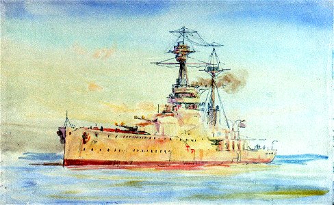 Study of a 'Royal Sovereign' (R)-class battleship RMG PW1822