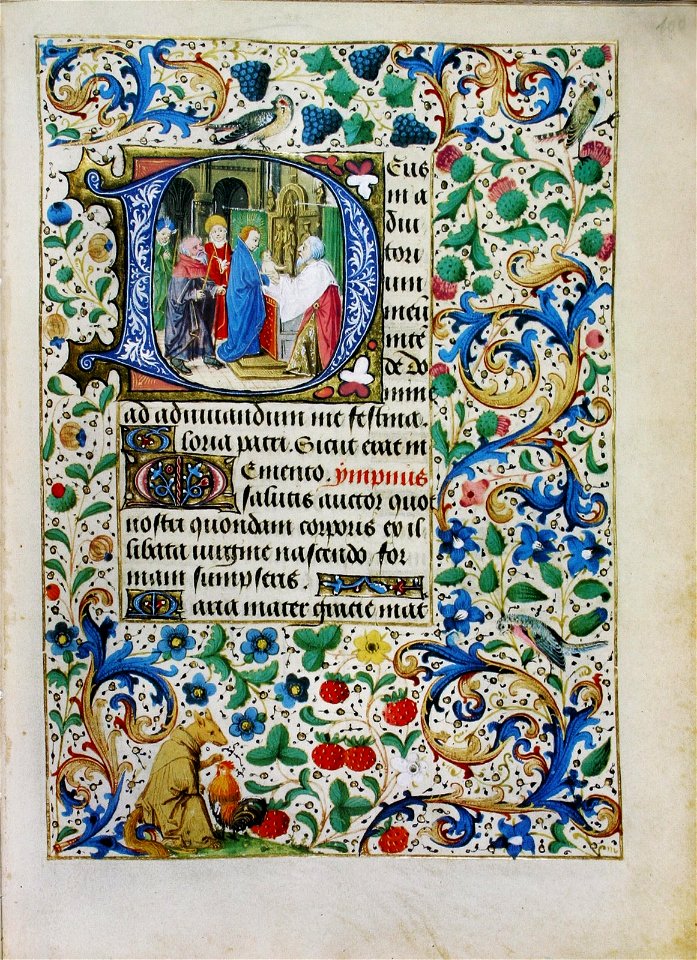 Stundenbuch der Maria von Burgund Wien cod. 1857 Darbringung Christi im Tempel