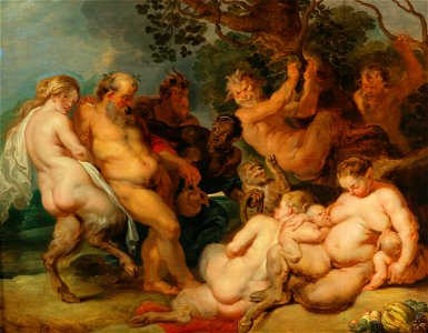 Studio of Peter Paul Rubens - The Drunken Silenus