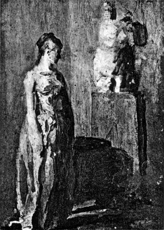 Study for Weda Cook and Statue 267A