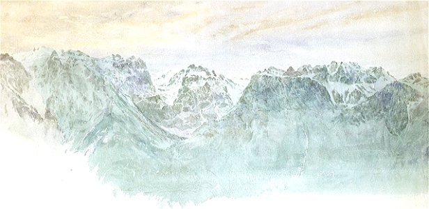 Study of peaks of snow-capped mountains RMG PU9809