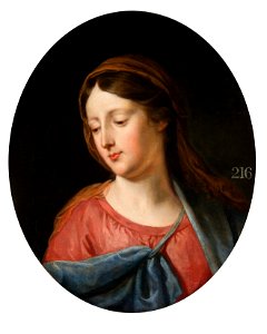 Style of Gerard Seghers (Antwerp 1591 - Antwerp 1651) - Head of the Virgin - RCIN 402599 - Royal Collection