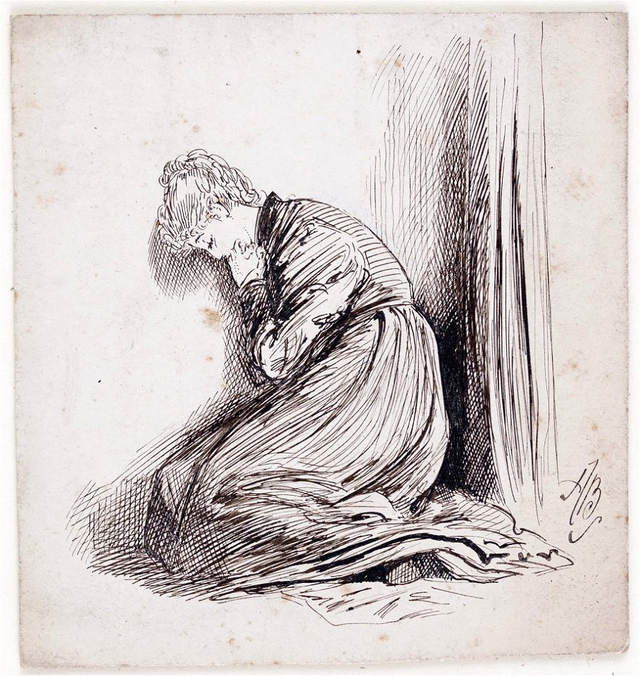 Study of a Fallen Woman - Anon-98397