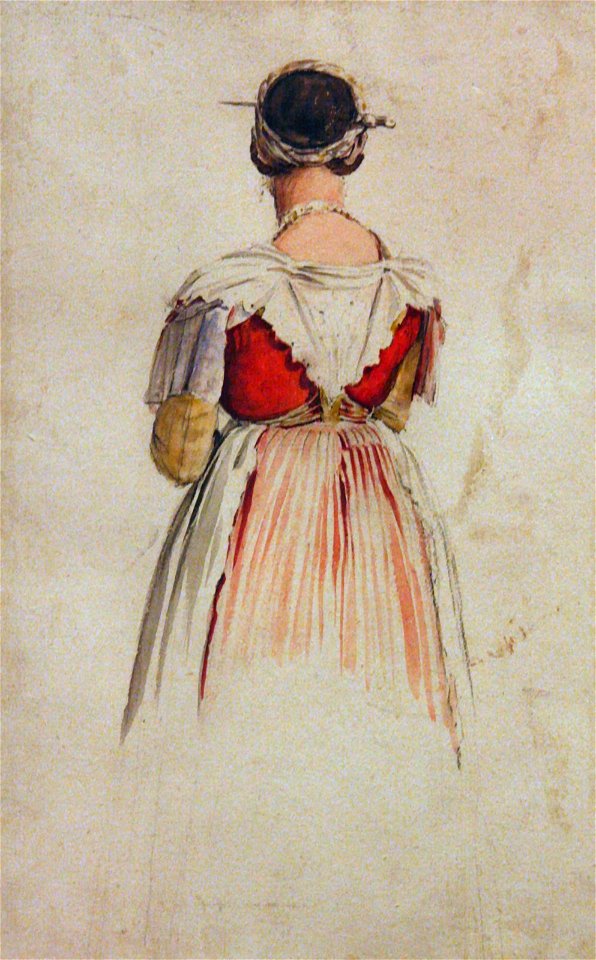 Study of a woman seen from the back (unknown date) - Guillaume Bodinier