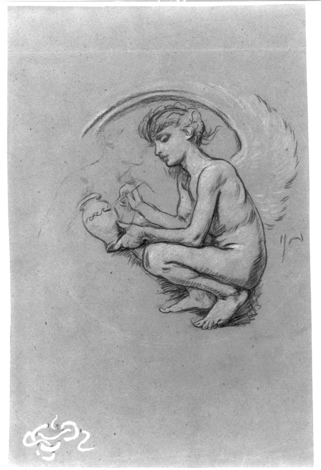Study of figure of Arts in the mural Peace and prosperity, no. 2 LCCN2004662154