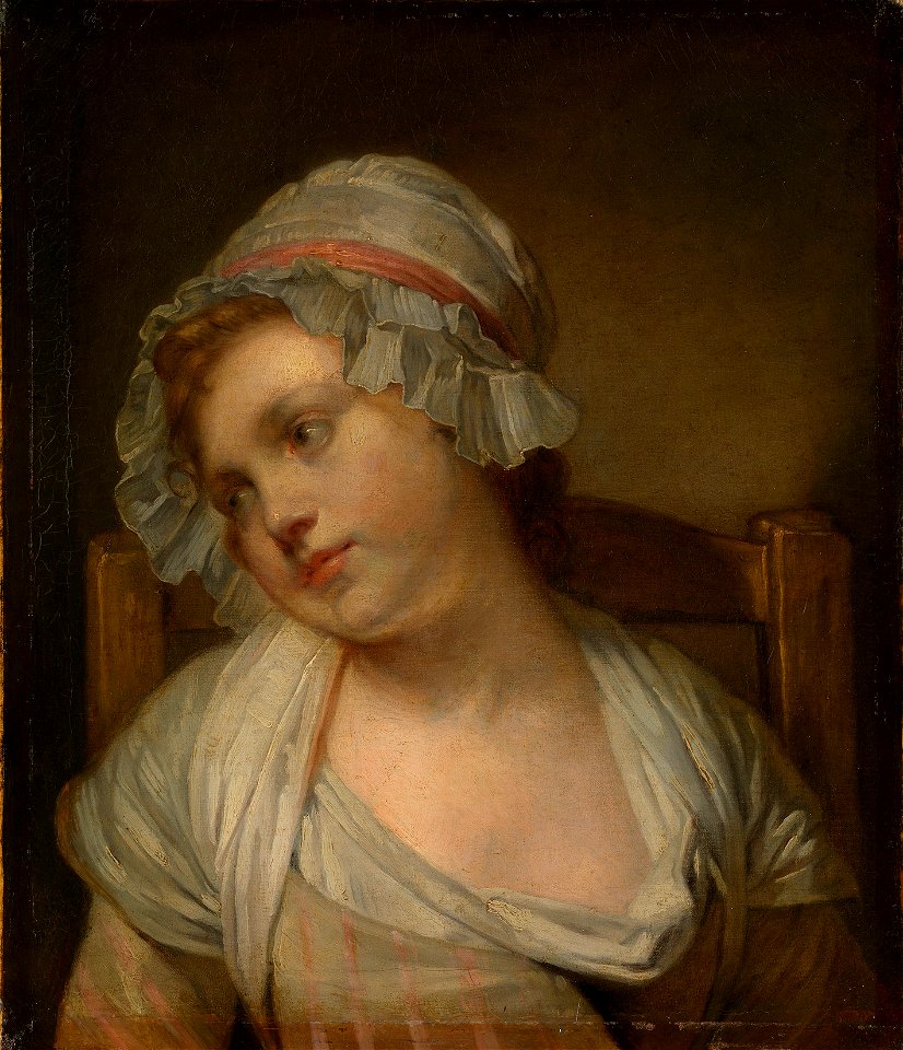 Style of Jean-Baptiste Greuze (1725-1805) - A Young Girl - RCIN 405053 - Royal Collection
