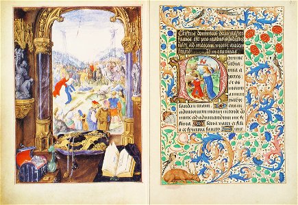 Stundenbuch der Maria von Burgund Wien cod. 1857 43v 44r