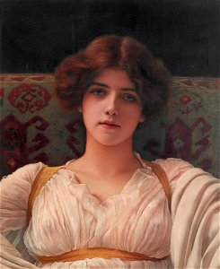 Study of miss Ethel Warwick, by John William Godward
