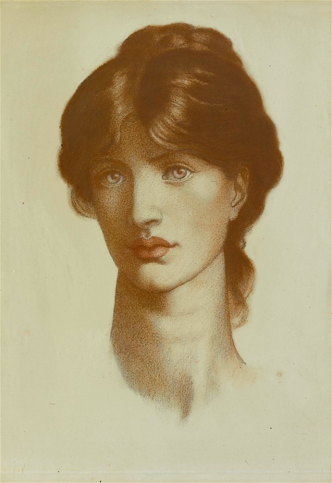 Study of Marie Stillman for a vision of Fiammetta, 1878, Dante Gabriel Rossetti