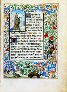 Stundenbuch der Maria von Burgund Wien cod. 1857 Heilige Barbara