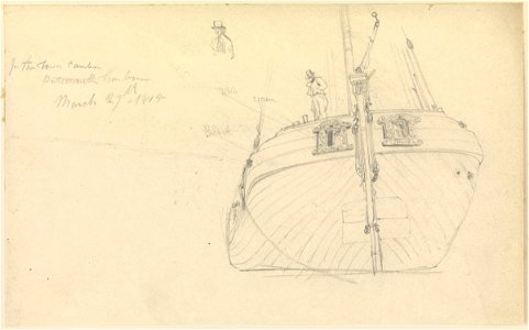 Study of the stern of a small merchant ship RMG PZ0927