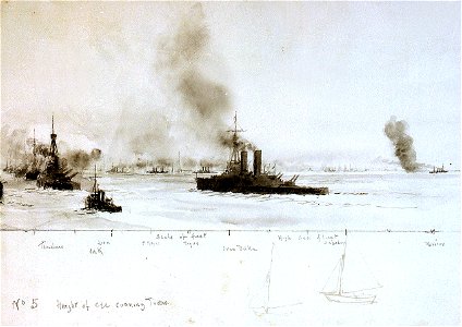 Study of the Battle of Jutland, 31 May 1916 (No.5) RMG PV2765