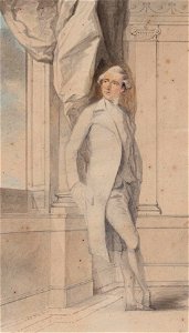 Study for the portrait of a Gentleman - Ozias Humphrey - Humphrey-K07731