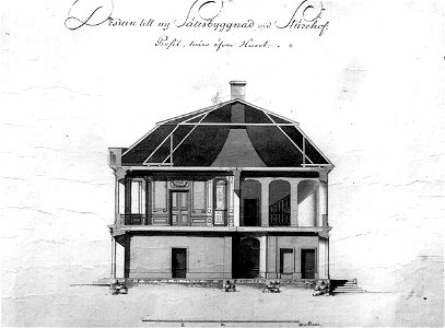 Sturehov, ritning, sektion, 1780