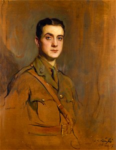 Study portrait of Lieutenant The Honourable Michael Knatchbull-Hugessen