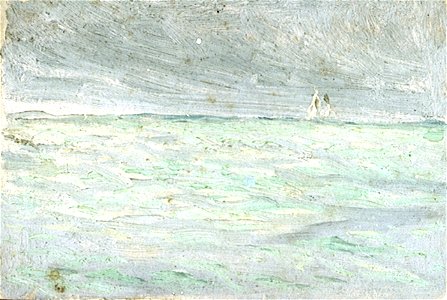 Study of Sea and Sky with a Distant Sailing Ship RMG PU0455