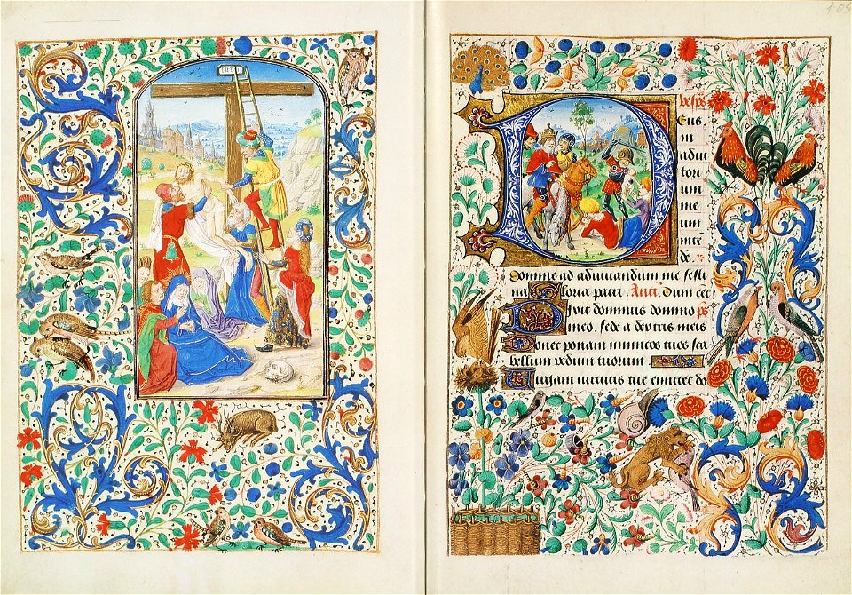 Stundenbuch der Maria von Burgund Wien cod. 1857 104v 105r