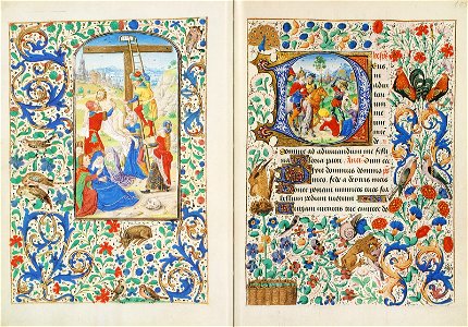 Stundenbuch der Maria von Burgund Wien cod. 1857 104v 105r