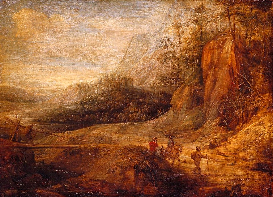 Style of Paulus Bril (Antwerp 1554-Rome 1626) - Horsemen in a Landscape - RCIN 403227 - Royal Collection