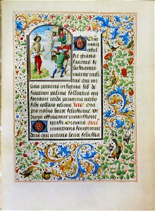 Stundenbuch der Maria von Burgund Wien cod. 1857 Heiliger Sebastian