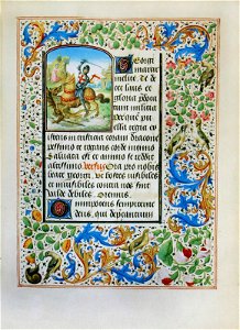 Stundenbuch der Maria von Burgund Wien cod. 1857 Heiliger Georg