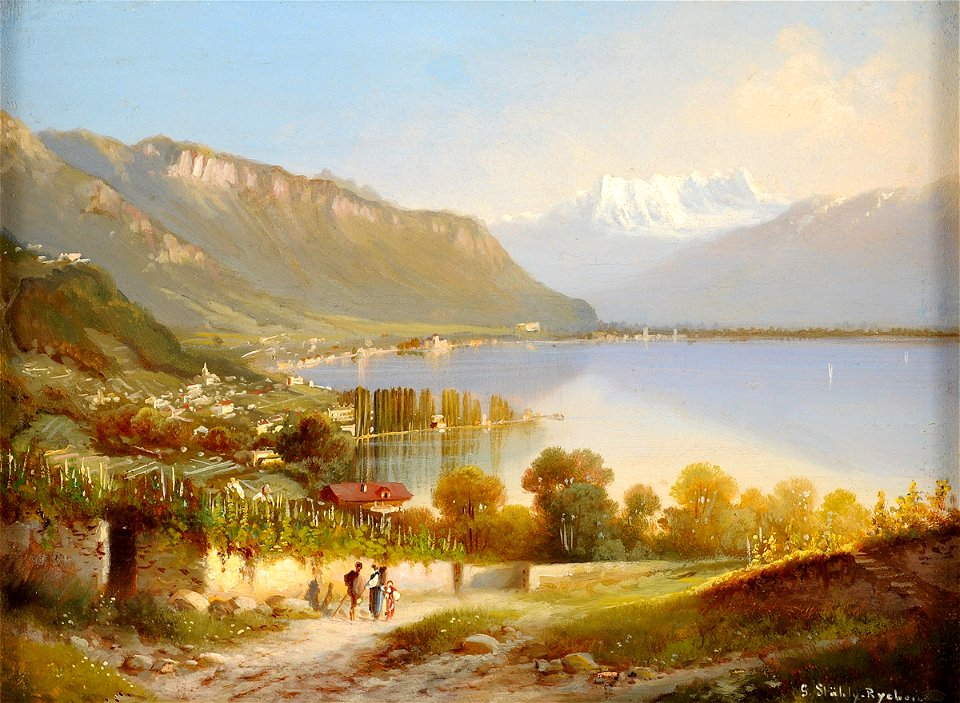 Stähly-Rychen Blick auf Montreux