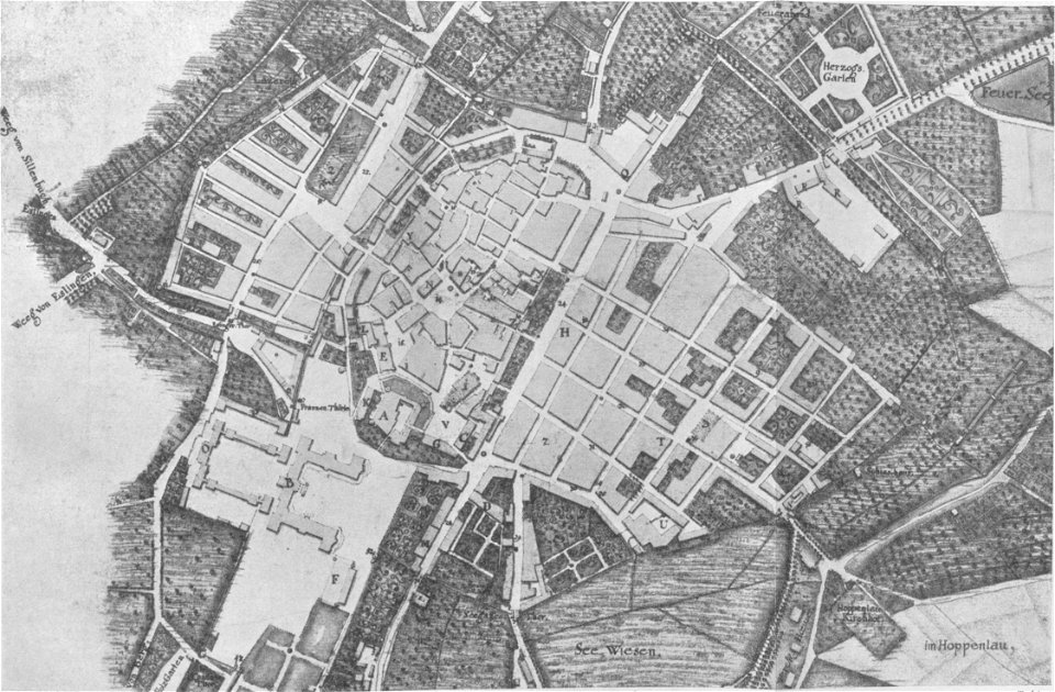 Stuttgart, Stadtplan, 1771, Plan