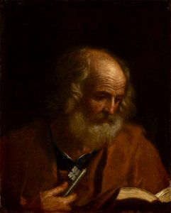 Style of Guercino (Cento 1591-Bologna 1666) - Saint Peter - RCIN 405556 - Royal Collection