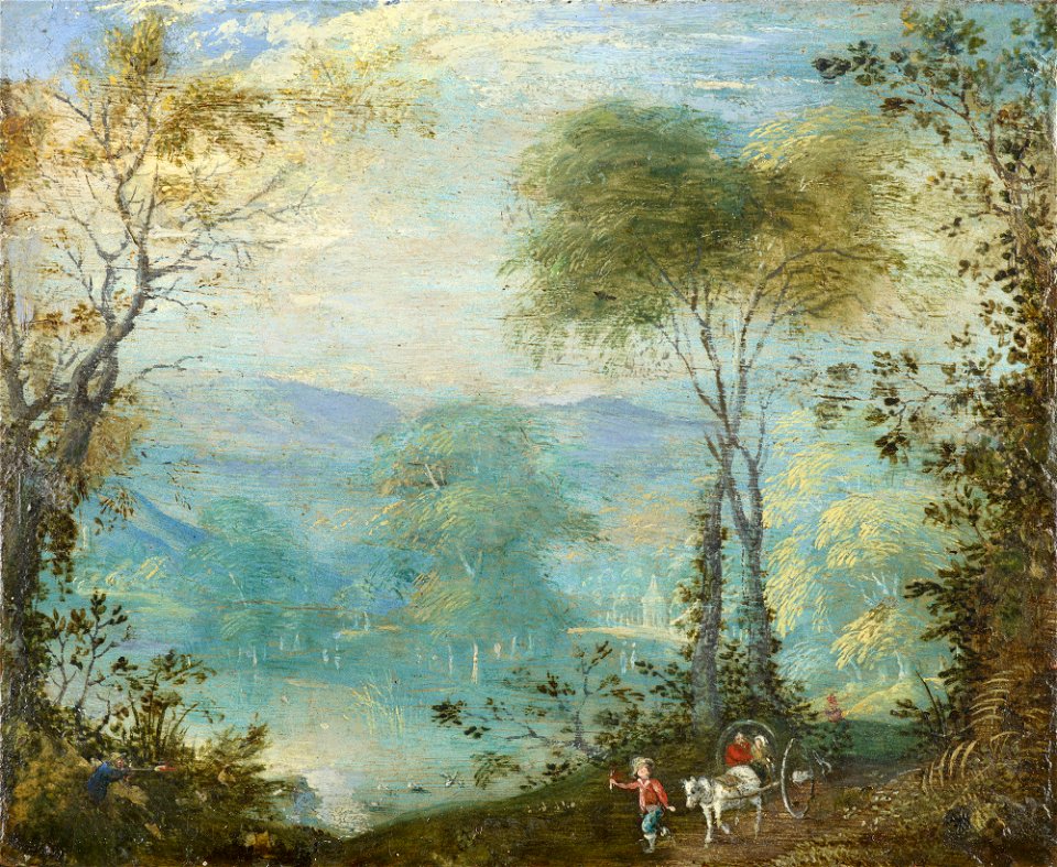 Style of Jan Brueghel the Elder (Brussels 1568-Antwerp 1625) - Landscape with a Lake - RCIN 404371 - Royal Collection
