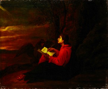 Style of David Teniers the Younger (Antwerp 1610-Brussels 1690) - St John Writing in the Book of Revelation - RCIN 406593 - Royal Collection