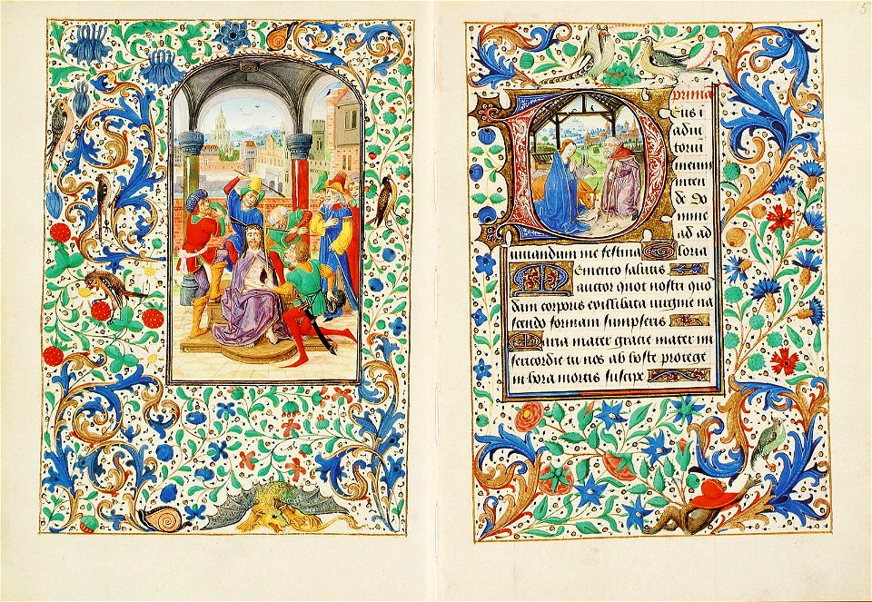 Stundenbuch der Maria von Burgund Wien cod. 1857 84v 85r