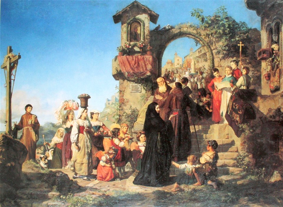 Stückelberg Marientag im Sabinergebirge 1860