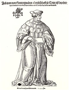 Stör, Niklas Porträt des Erzbischofs Johann von Trier als Kurfürst. Free illustration for personal and commercial use.