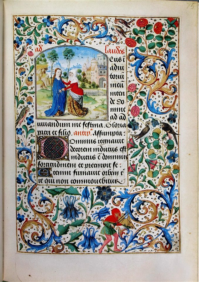 Stundenbuch der Maria von Burgund Wien cod. 1857 Maria Heimsuchung