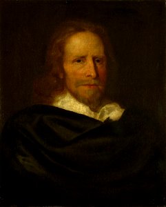 Style of William Dobson (1611-46) - Portrait of a Man called Abraham Van Der Doort (d.1640) - RCIN 406095 - Royal Collection