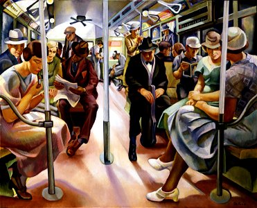 Subway, Furedi, 1934. Free illustration for personal and commercial use.
