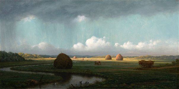 Sudden Shower Newbury Marshes by Martin Johnson Heade