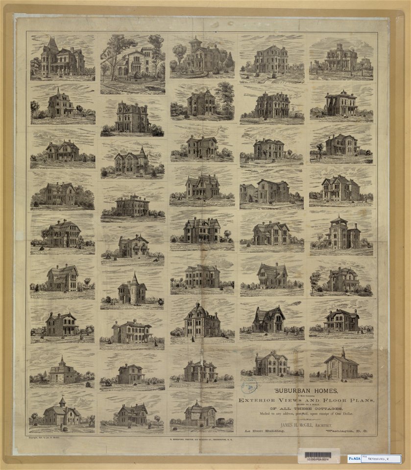Suburban homes, a book containing exterior views and floor plans, drawn to a scale, of all these cottages LCCN2003680505
