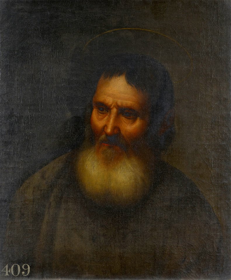 Style of Gerrit Dou (Leiden 1613-Leiden 1675) - Head of a Male Saint - RCIN 402831 - Royal Collection