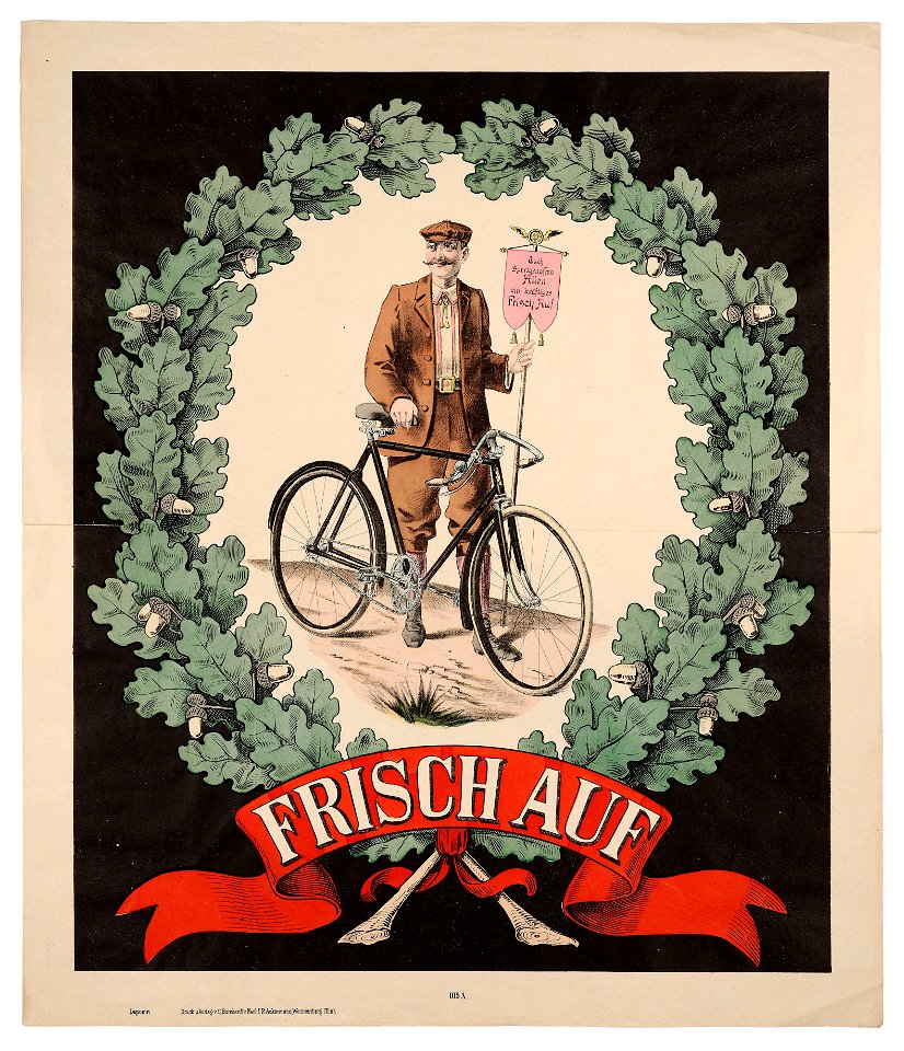 Succession Burckardt Frisch Auf, lithographie, après 1906