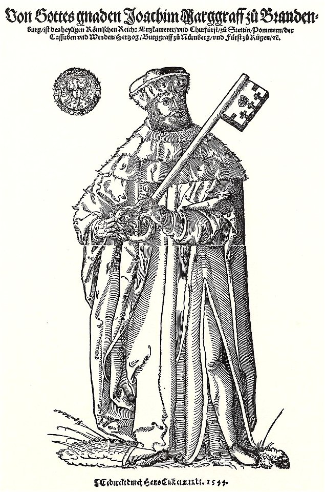 Stör, Niklas Porträt des Markgrafen Joachim von Brandenburg als Kurfürst. Free illustration for personal and commercial use.