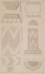 Subterranean chamber at Mycenae Details Fig 1 is of green marble, and still remains on the spot, immediately outside the - Cockerell Charles Robert Kinnard William Donaldsonthomas Leverton Jenkins William Railton William - 1830