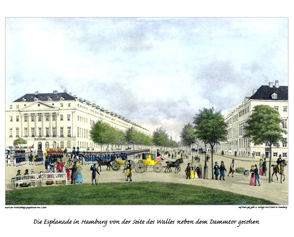 Hamburg Esplanade Dammtor by Suhr