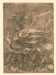 Sudarium held by one angel) - AD (monogram) LCCN2015650866