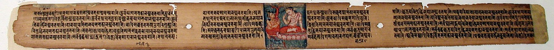 Sudhana kneeling before a bodhisattva (6124506819)