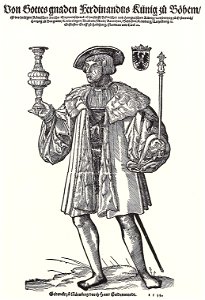 Stör, Niklas Porträt des böhmischen Königs Ferdinand als Kurfürst. Free illustration for personal and commercial use.