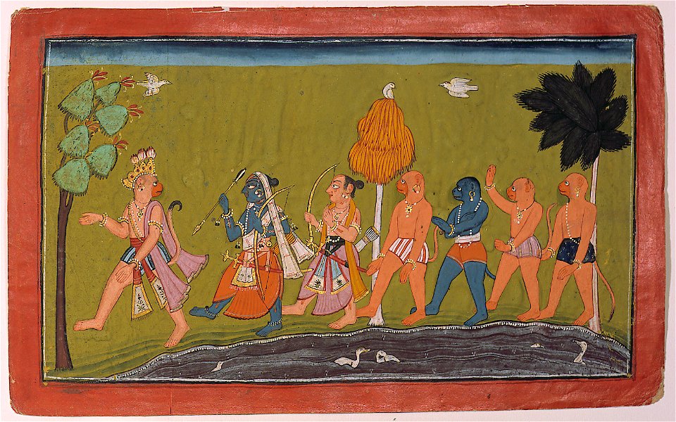 Sugriva leads Rama and Lakshman to Kishkindha, the capital of Bali (6124520455)