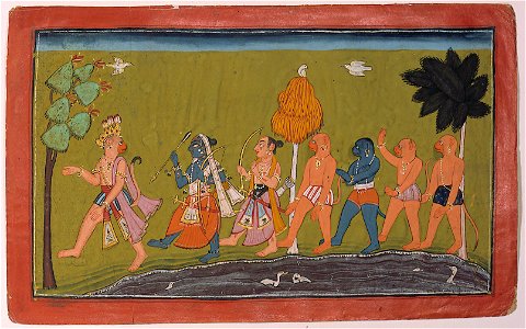 Sugriva leads Rama and Lakshman to Kishkindha, the capital of Bali (6124520455)