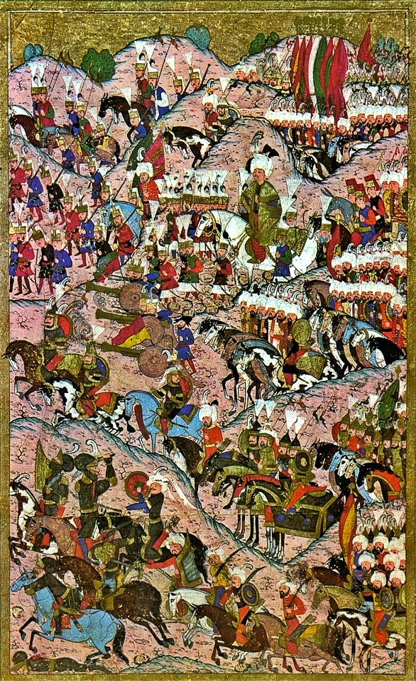 Suleiman I after the victory at Mohács